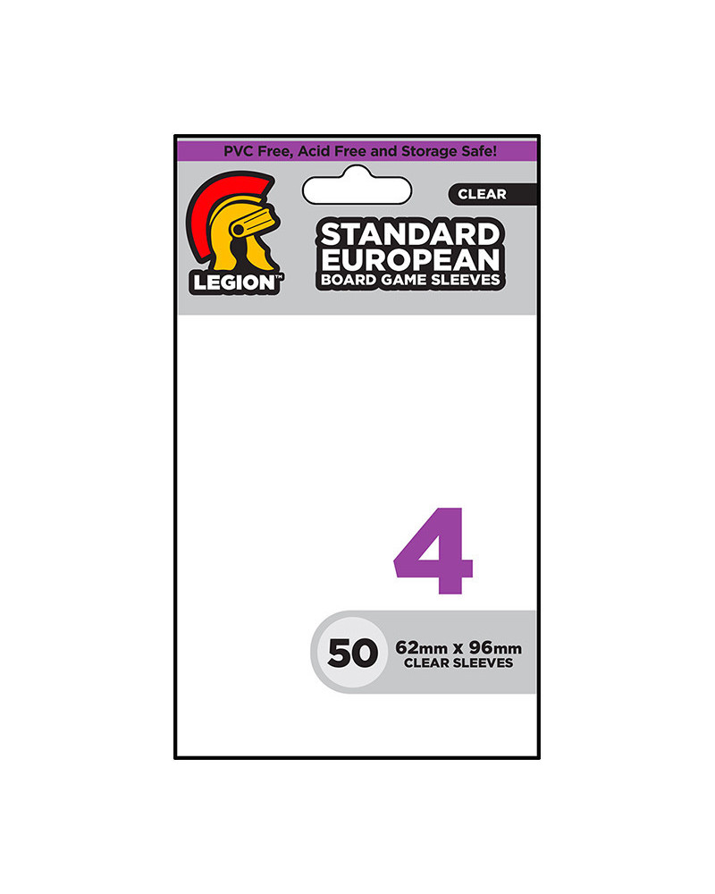 Standard European Board Game Sleeves No. 4 (62 x 96 mm)