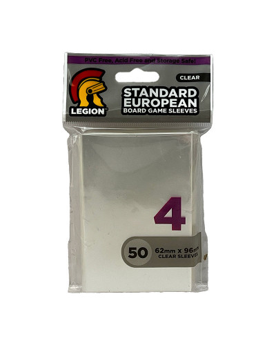 Standard European Board Game Sleeves No. 4 (62 x 96 mm)