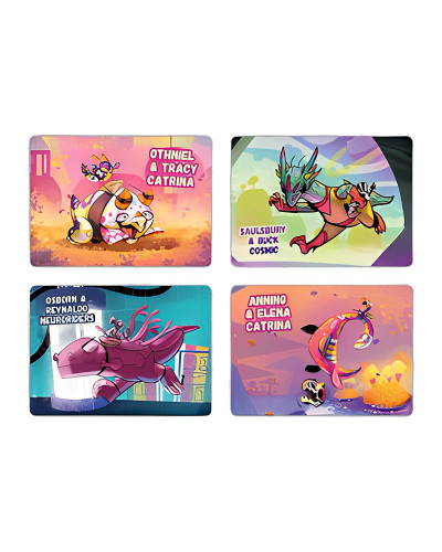 Dodos Riding Dinos - Crossover Cards (Patzcuaro, Cosmic Cow Collectors and Neuroriders) (Edición Kickstarter)